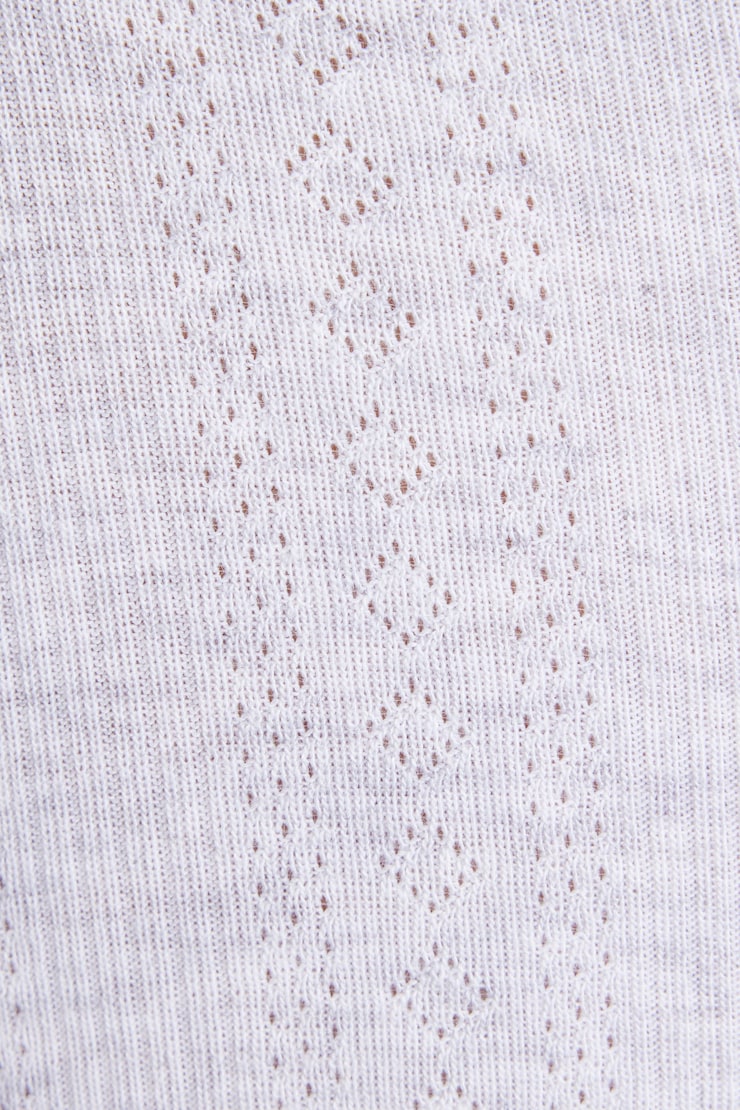 Tiny Pointelle Short Gray - Image 5