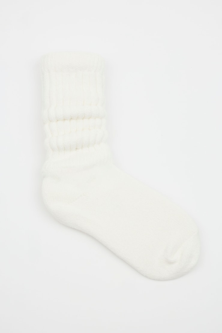 Scrunch Cloud Sock White - Image 2