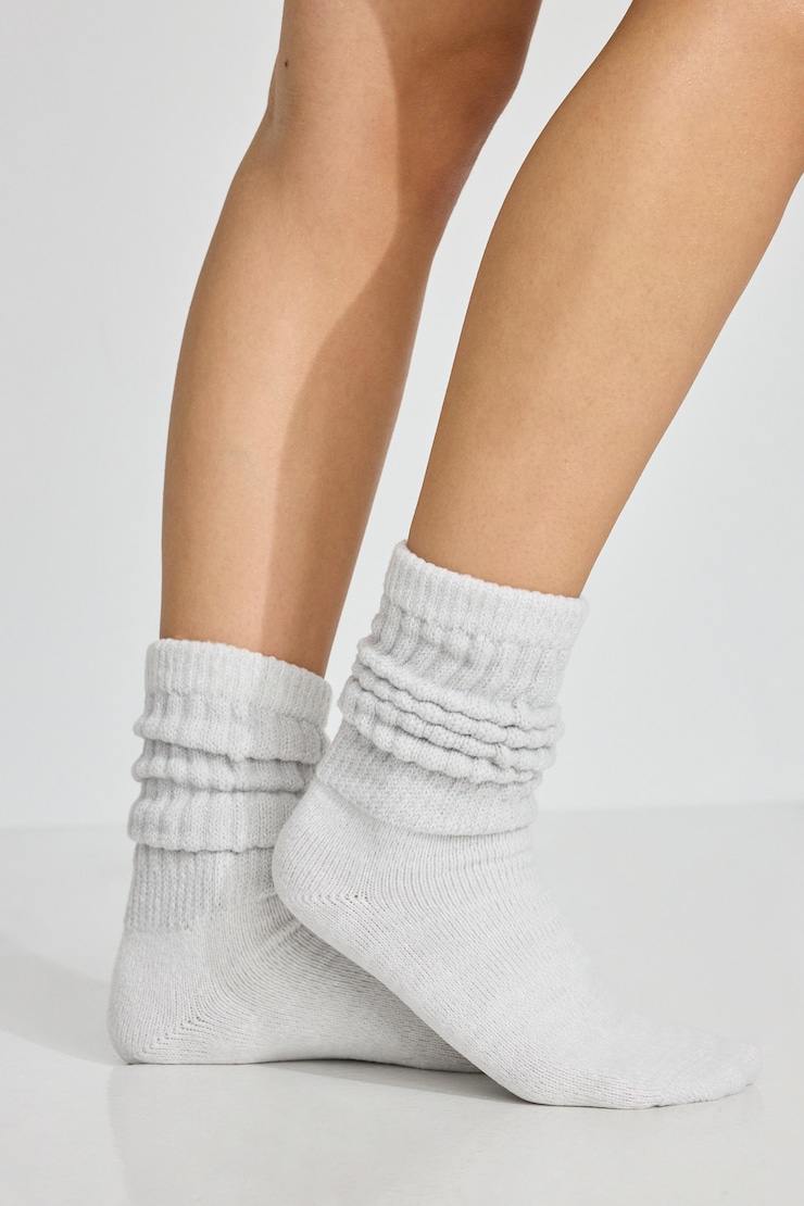 Scrunch Cloud Sock Gray - Image 6