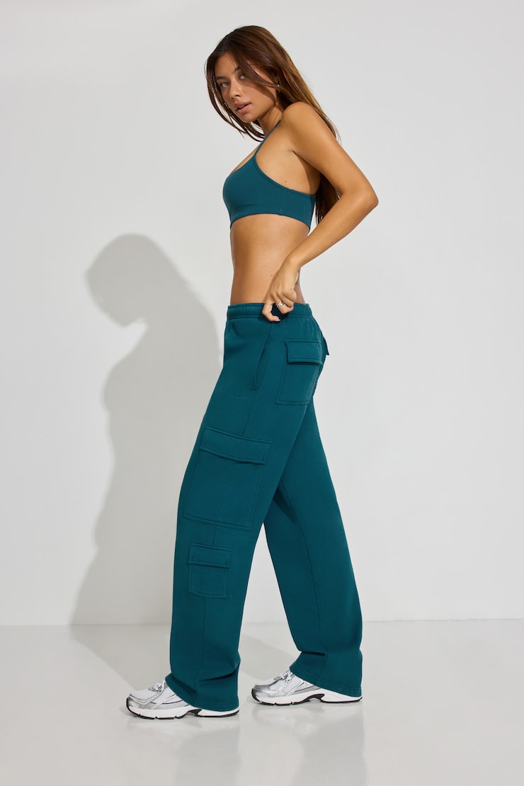 UltraFleece Cargo Sweatpants Blue - Image 3