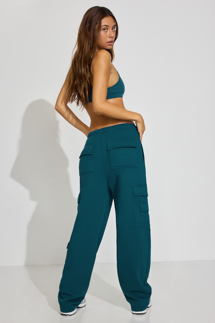 UltraFleece Cargo Sweatpants Blue - Image 4