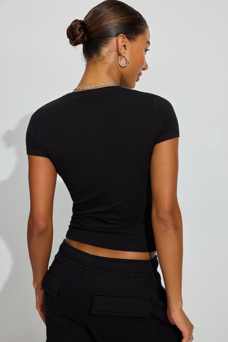 Estelle Longline Tee Black - Image 3