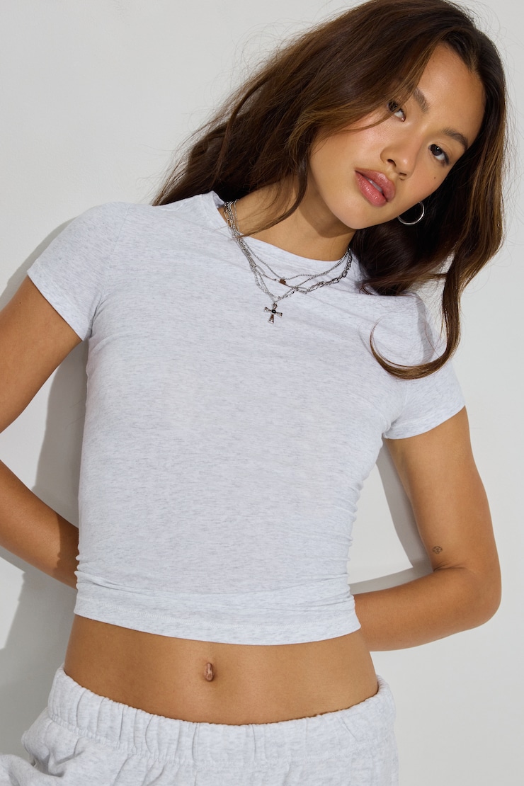 Estelle Longline Tee Gray - Image 2