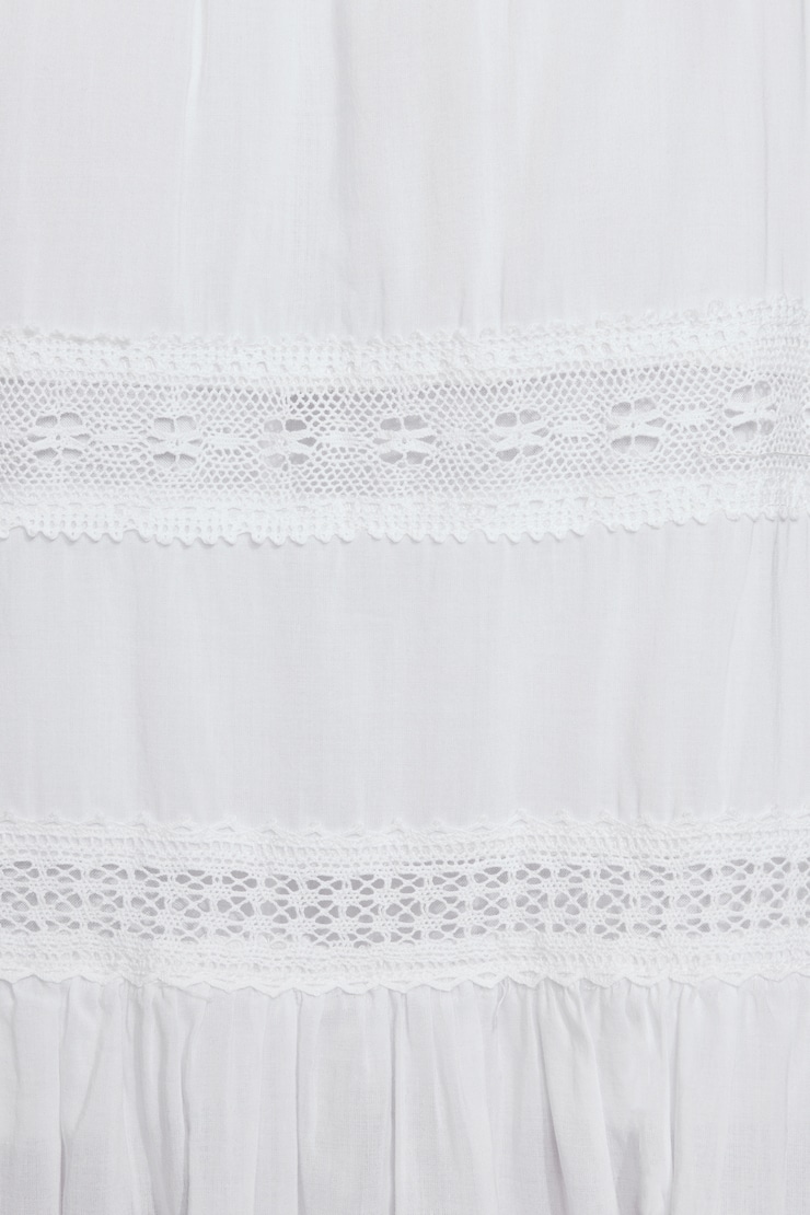 Iris Maxi Peasant Skirt White - Image 5