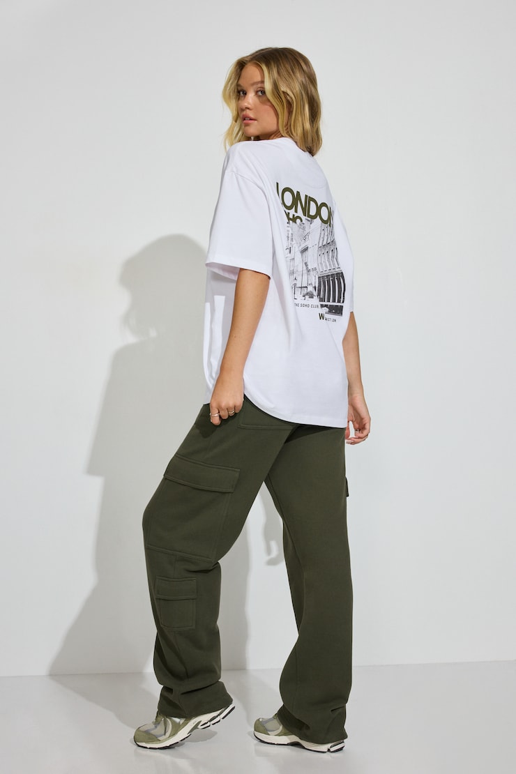Oversized Boyfriend Tee White - Image 5