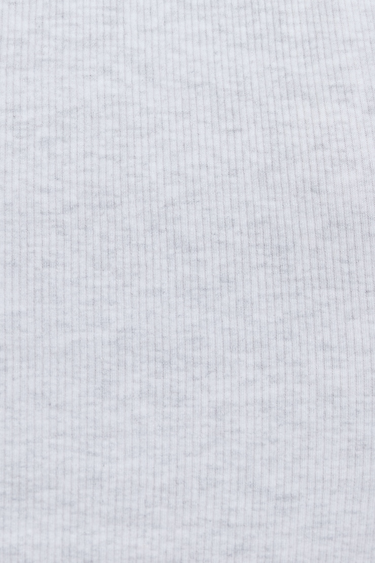 Scoop Neck Ribbed Tank Top Grey - Image 5