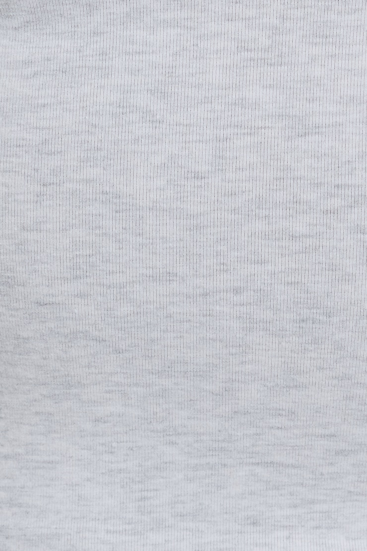 Cotton Sleek V-Neck Cami Top Gray - Image 5