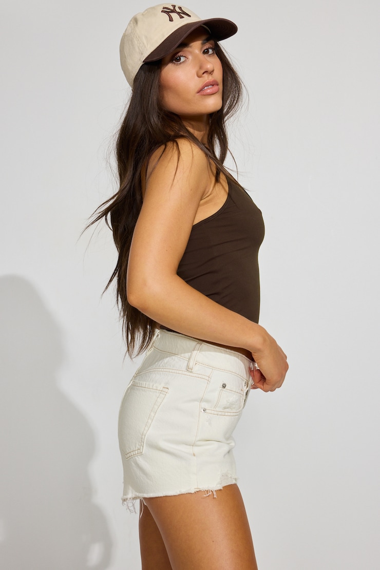 Denim Festival Shorts White