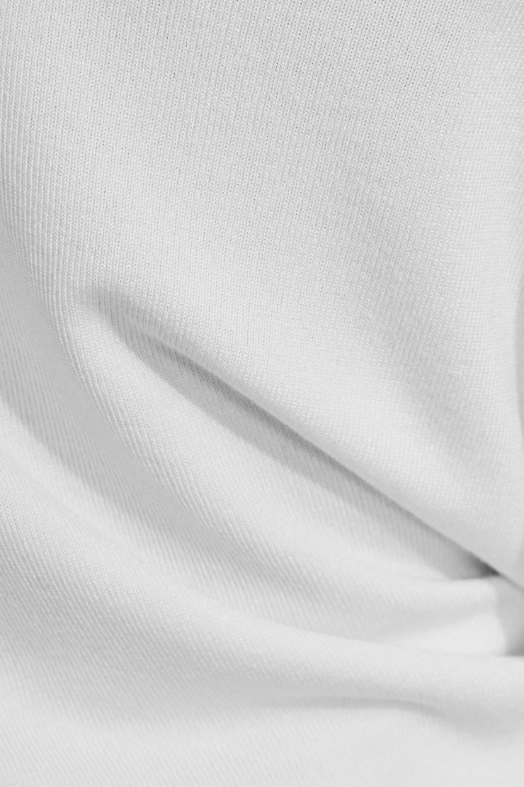 Rae Asymmetric Fine Sweater White - Image 5