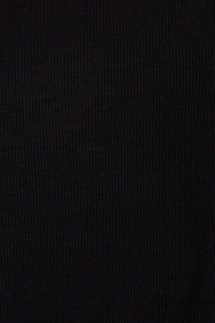 Serene Off Shoulder Long Sleeve Top Black - Image 4