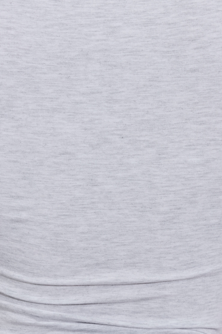 Smooth Long Sleeve Crewneck Top Gray - Image 4