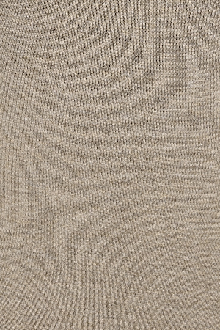 Smooth Long Sleeve Crewneck Top BROWN - Image 4