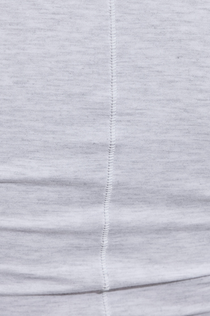 Smooth Scoop Neck Long Sleeve Top Gray - Image 4