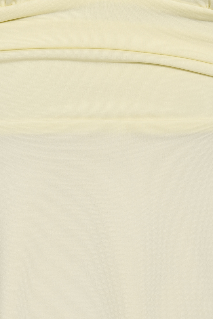 Plunge Halter Hankerchief Top Yellow - Image 4