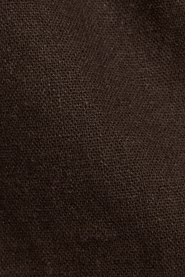 Linen Flyaway Halter Top Brown - Image 4