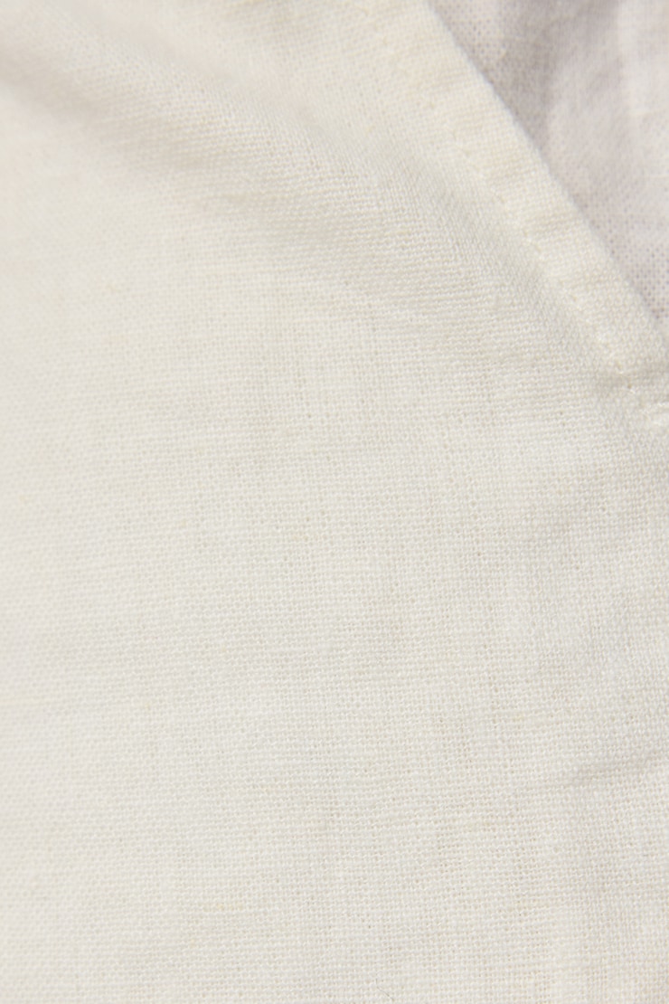 Clean Linen Mini Shorts White - Image 4