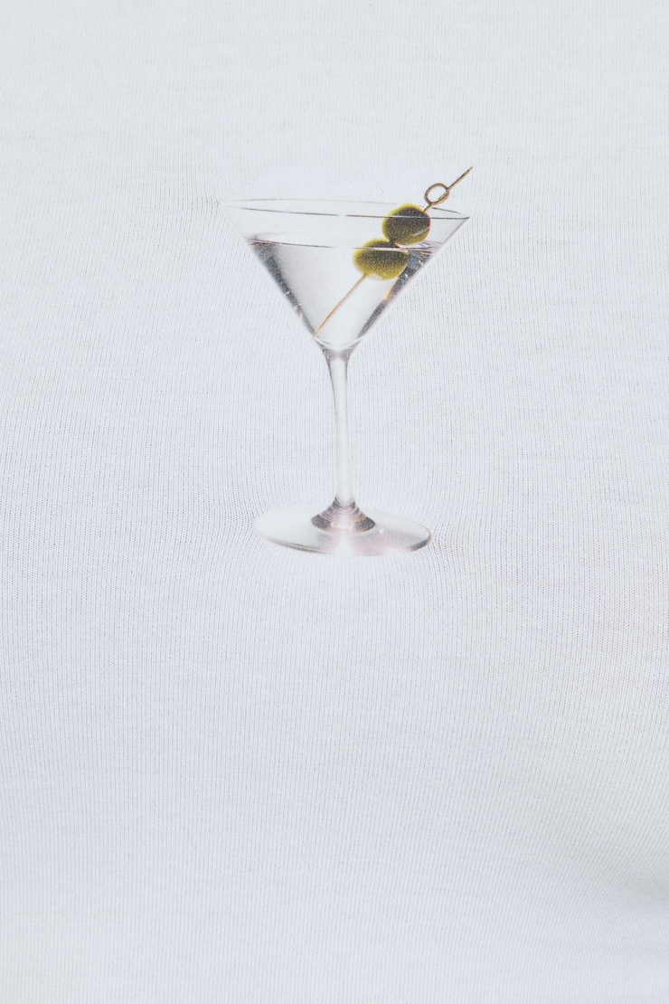 SuperSoft Cropped Crewneck T-Shirt White - Image 4