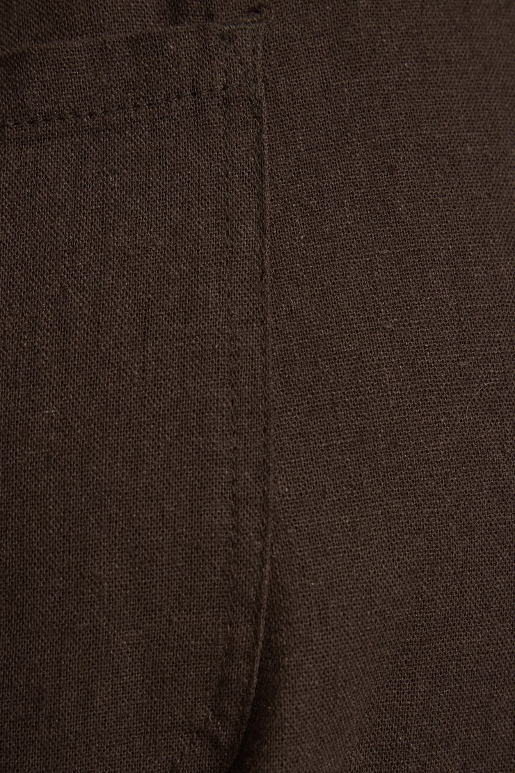 Clean Linen Pants Brown - Image 4