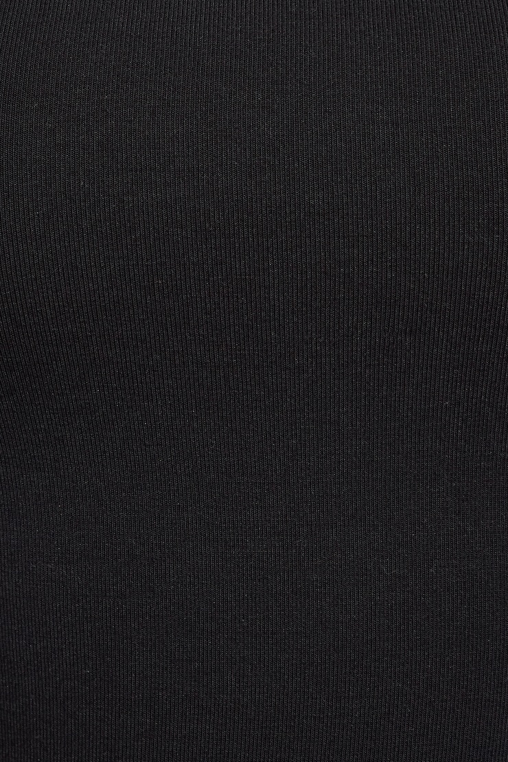 Smooth Square Neck Halter Top Black - Image 4