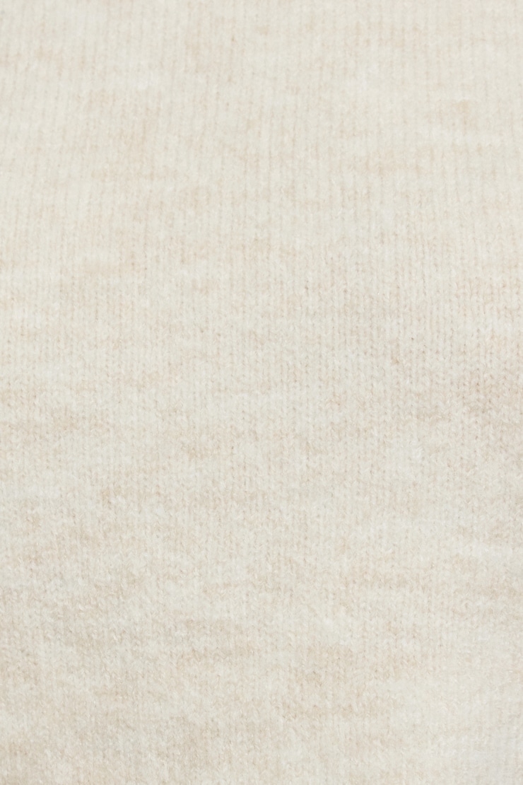 Spongy Cropped Turtleneck Beige - Image 5