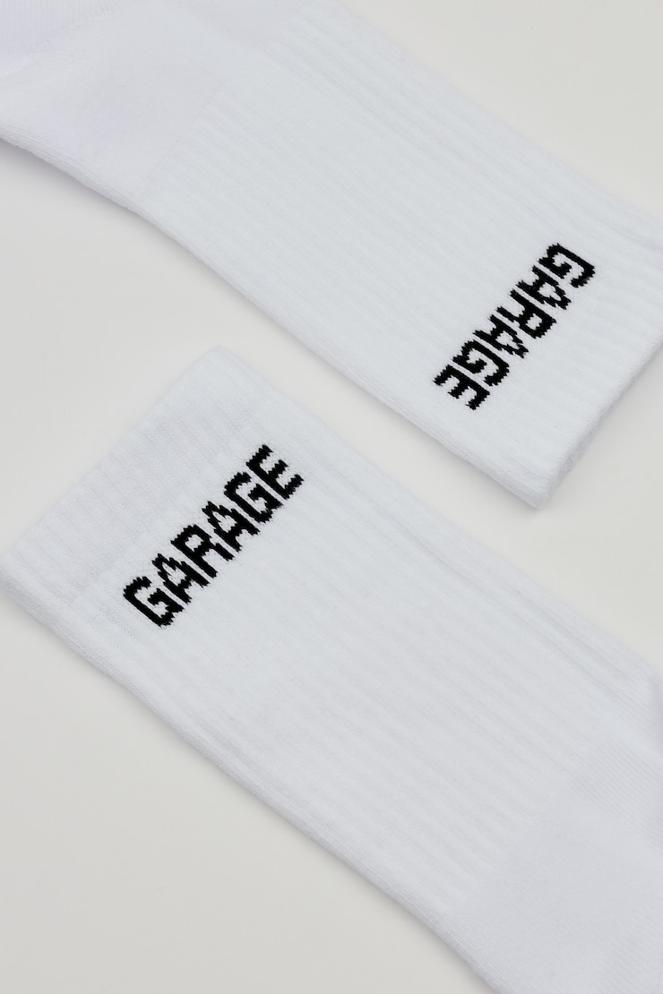 Garage Logo Crew Sock Black - Image 4