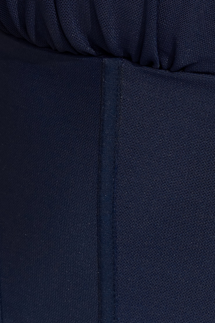 Plunge Halter Mesh Corset Top Navy - Image 4