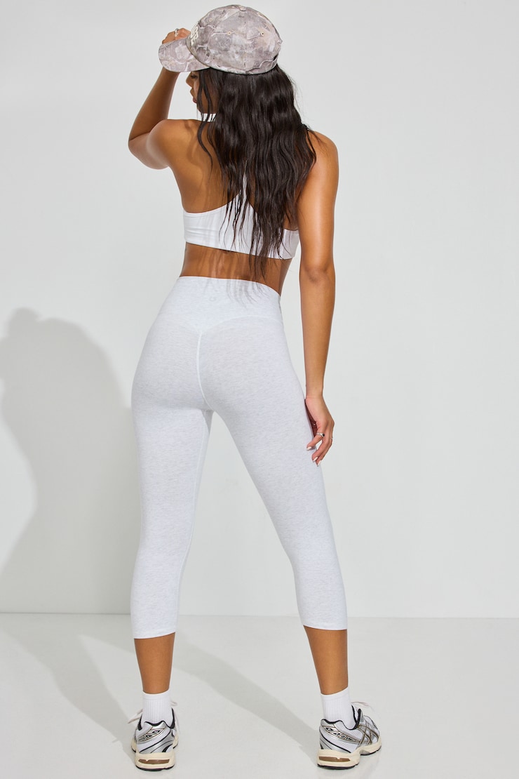 SoftCotton Capri Leggings Gray - Image 3