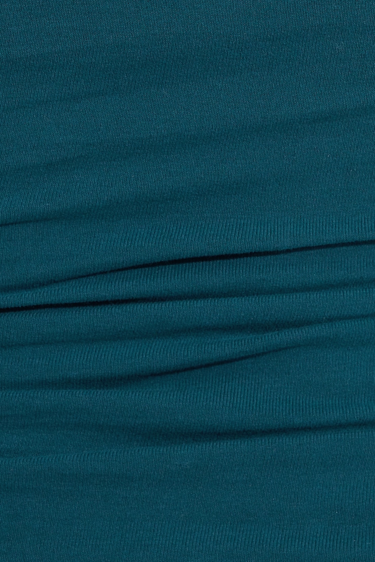 High Neck Cotton Tank Top Blue - Image 4