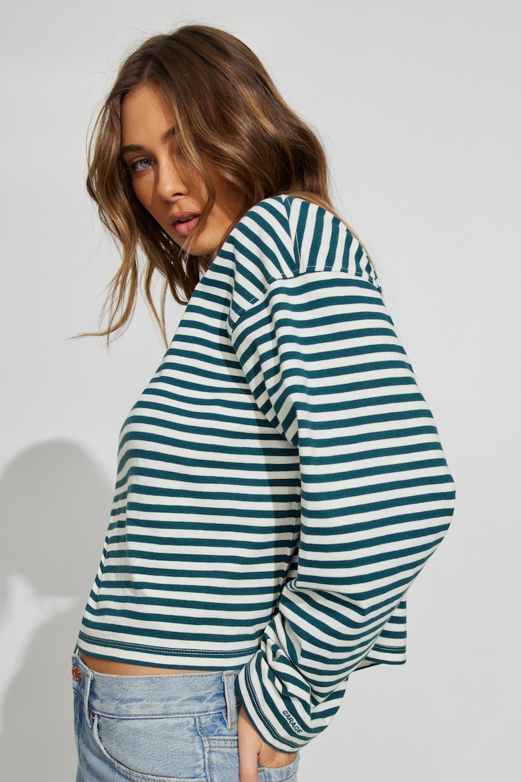 Fluid Long Sleeve Crewneck Green - Image 3