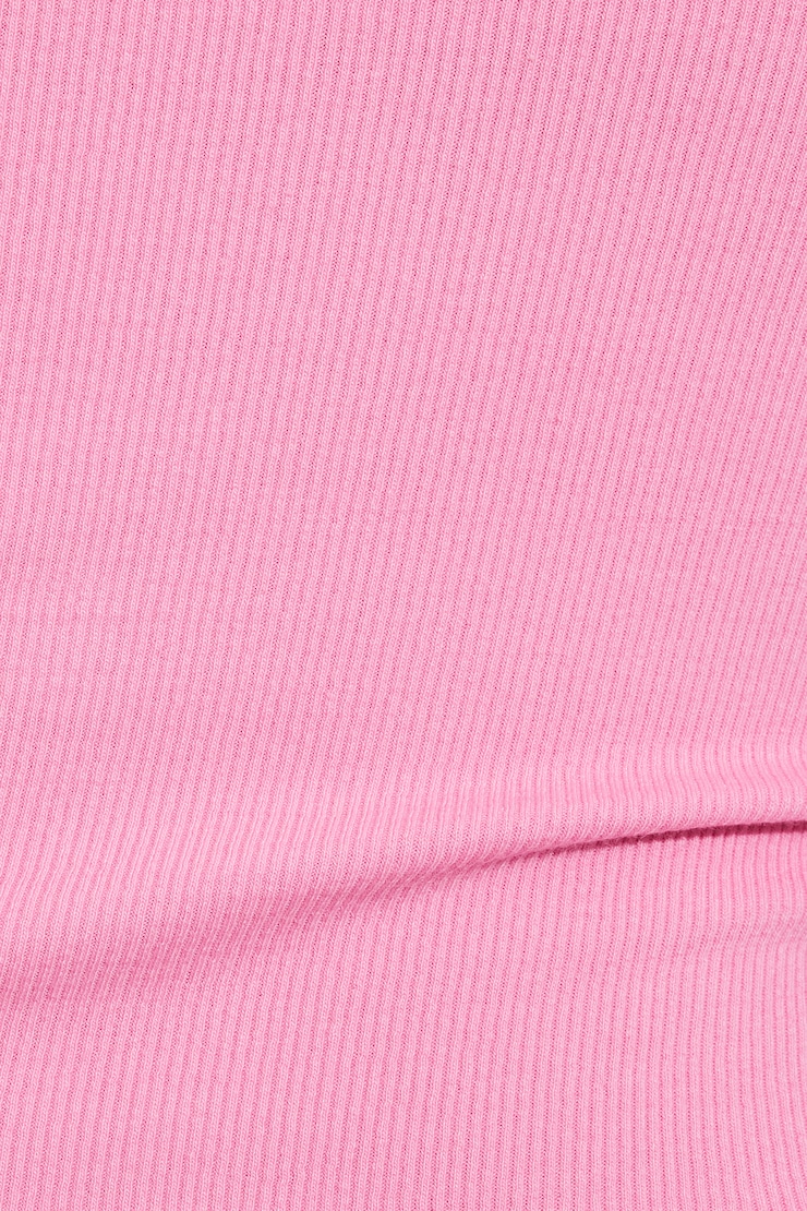 Ribbed Scoop Cami Top Pink - Image 5