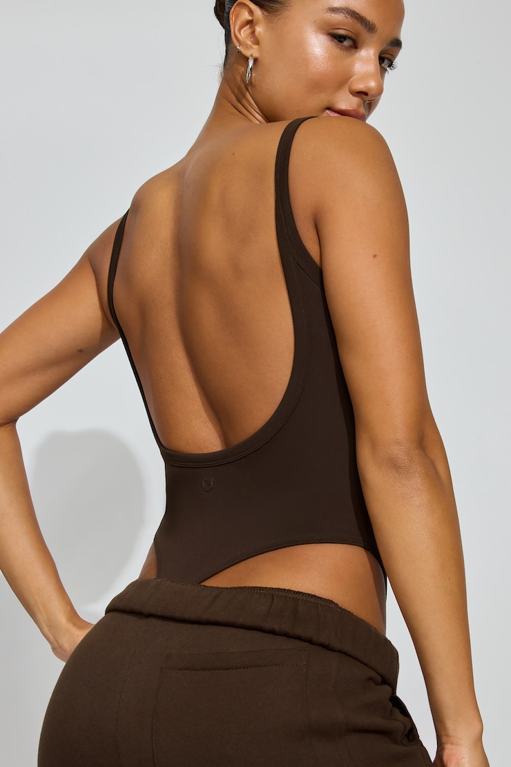 SoftActive Scoop Cami Bodysuit BROWN