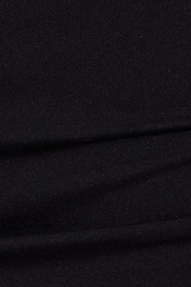 Sleek Plunge Halter Top Black - Image 4