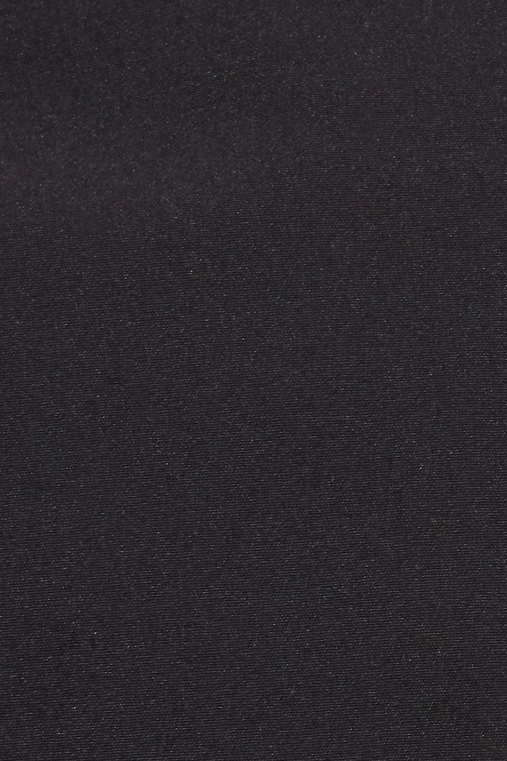 Cropped Nylon Bomber Jacket Black - Image 5