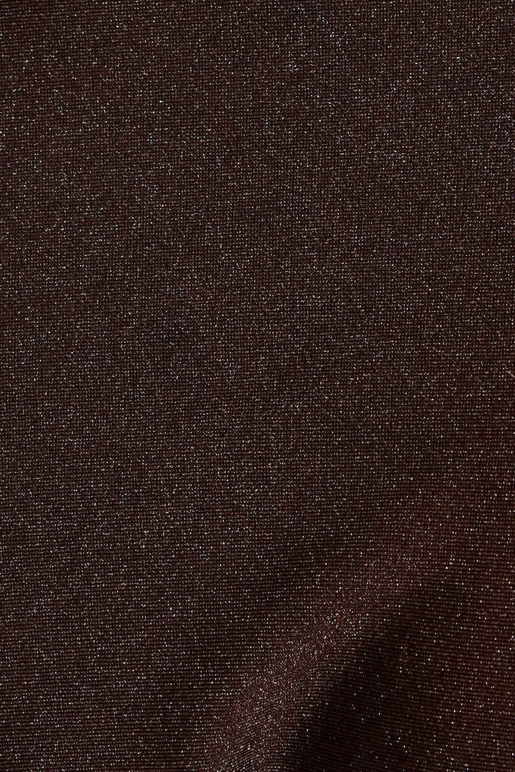 Side Tie Cheeky Bikini Bottom Brown - Image 4