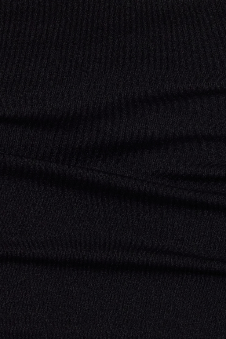 Sleek Plunge Halter Top Black - Image 5