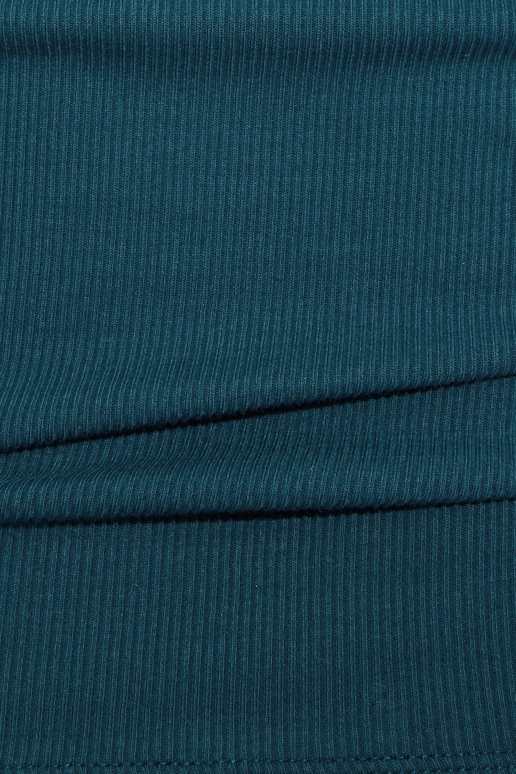 SnatchRib Deep V-Neck T-Shirt Blue - Image 4